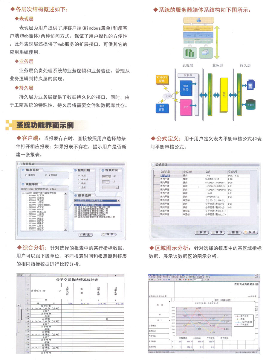 工商行政管理統計報表軟件